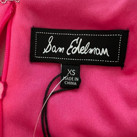 Sam Edelman V-Neck Cut Out Halter Neck Pleated Lined Maxi Dress Women's XS NWT - Picture 7 of 8